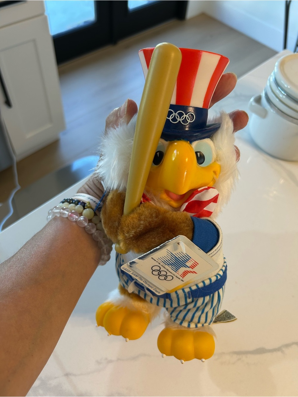 Applause 1980 Olympic Uncle Sam Eagle- Red, White & Blue